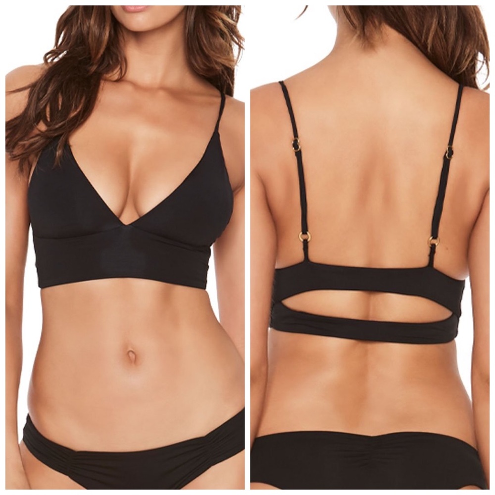 L Space Bikini Top Black XS